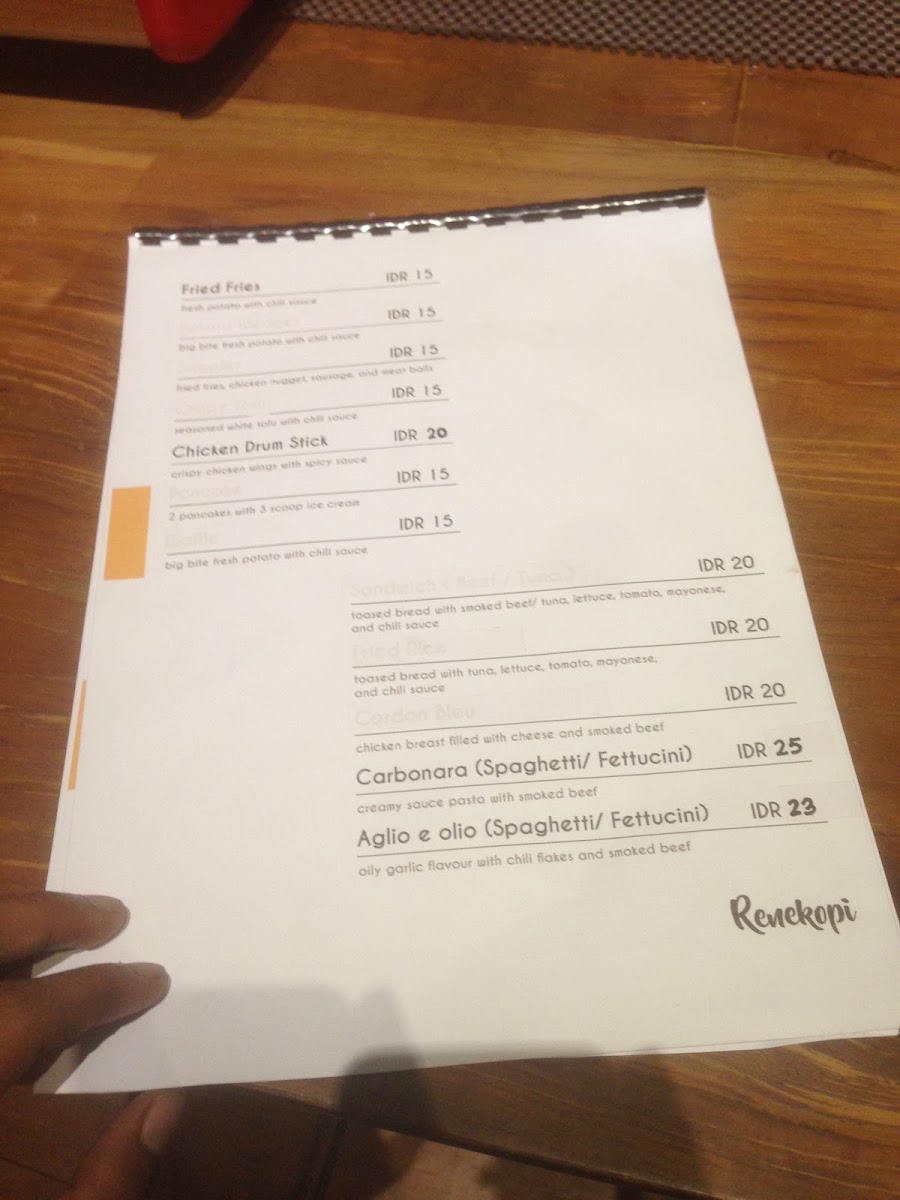 Renekopi Menu 9