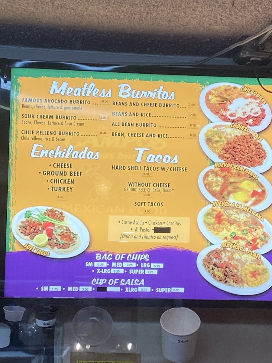 Campos Famous Burritos Menu 4