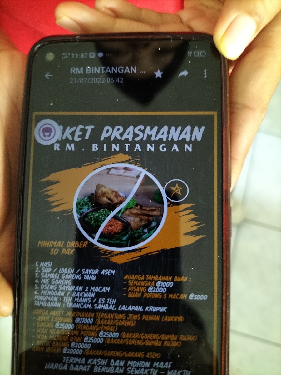 Rumah Makan Bintangan Menu 10