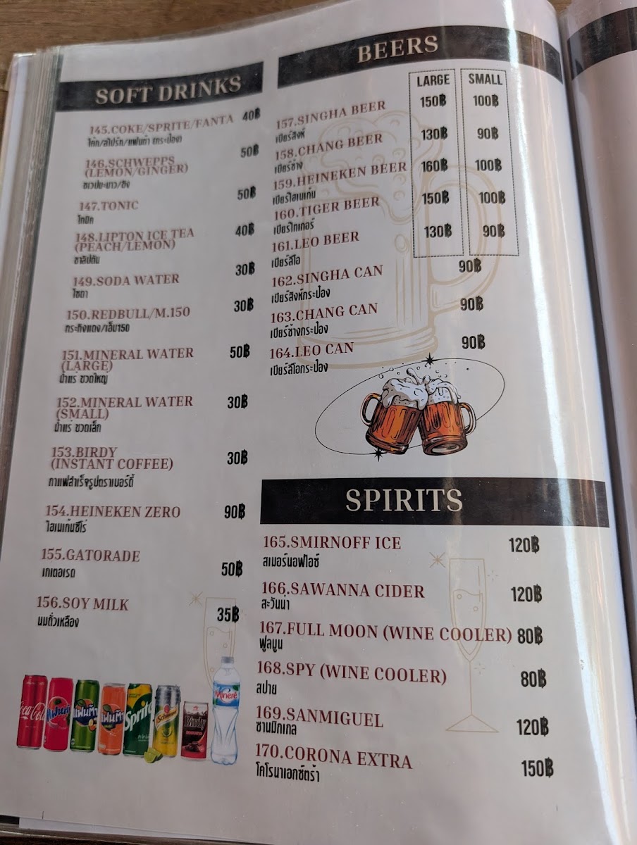 Railay Beach Cafe Menu 5