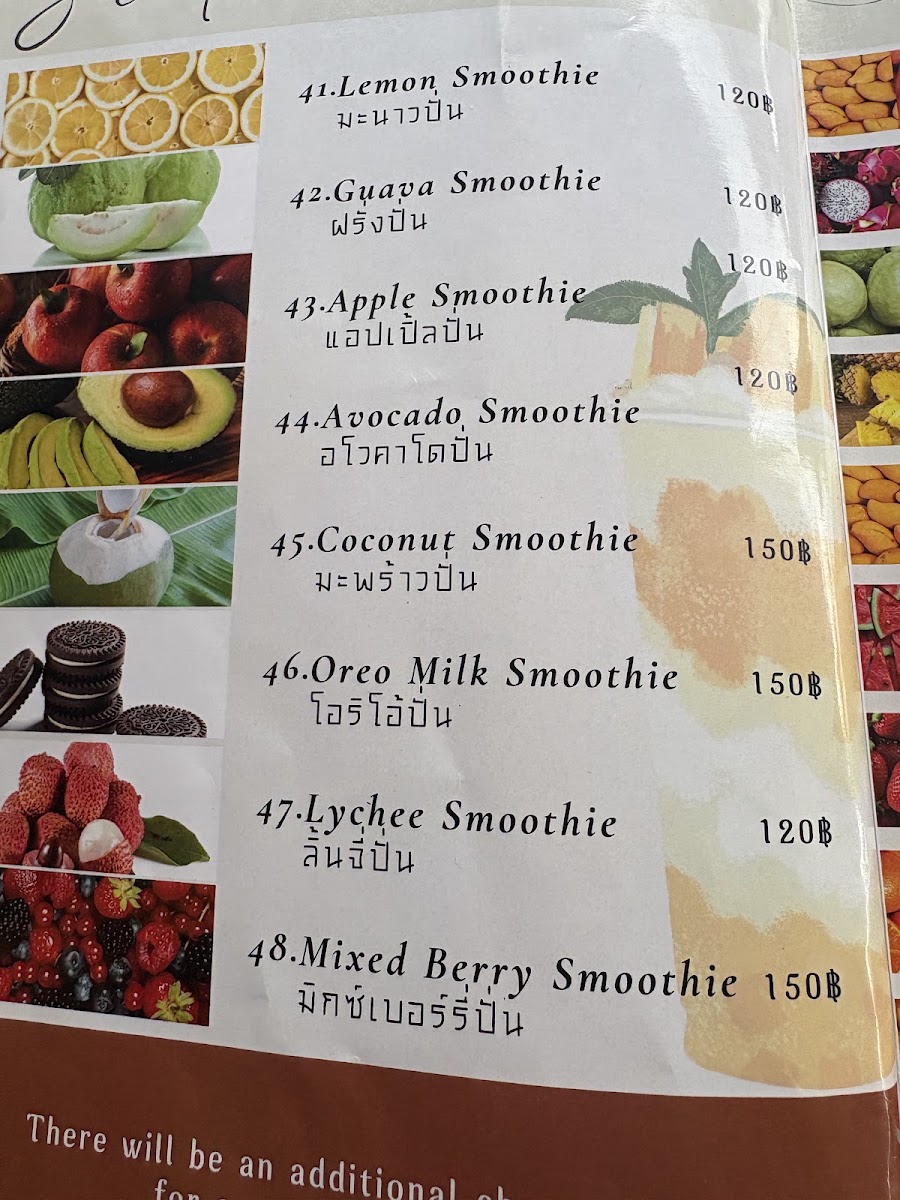 Railay Beach Cafe Menu 8