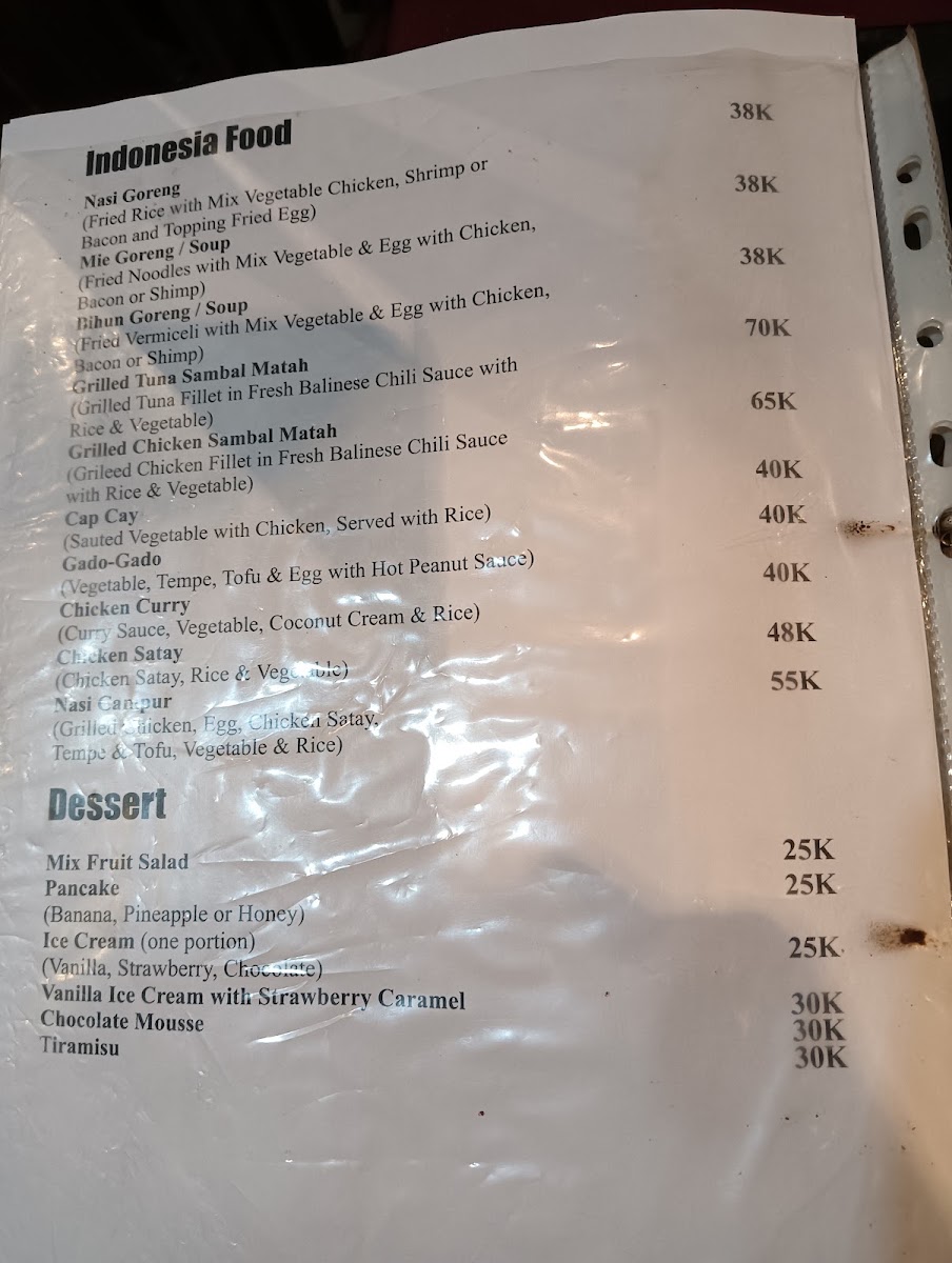 Alam pizza Menu 1