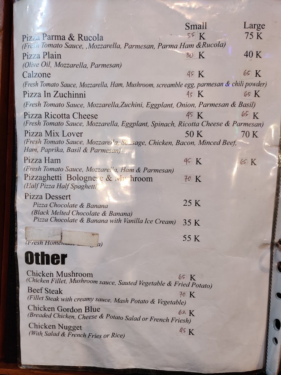 Alam pizza Menu 4