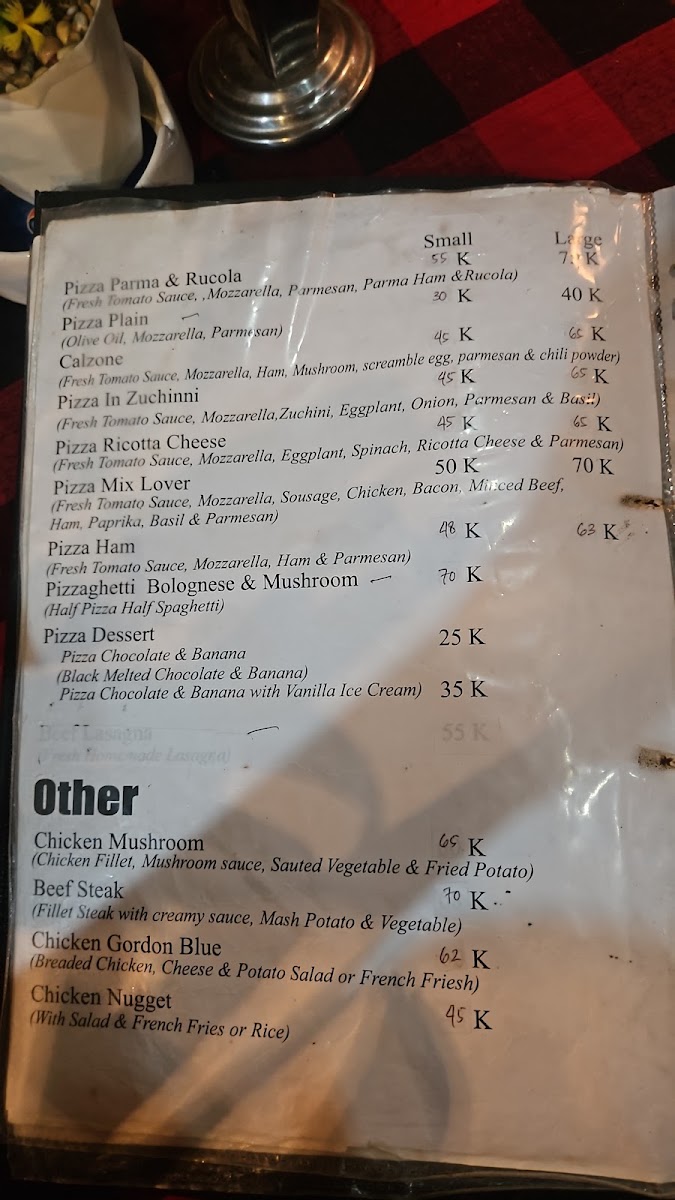 Alam pizza Menu 6