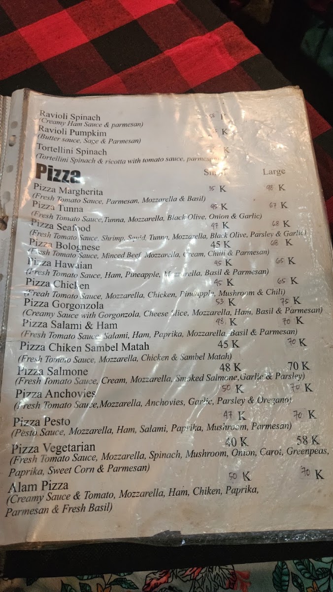 Alam pizza Menu 8