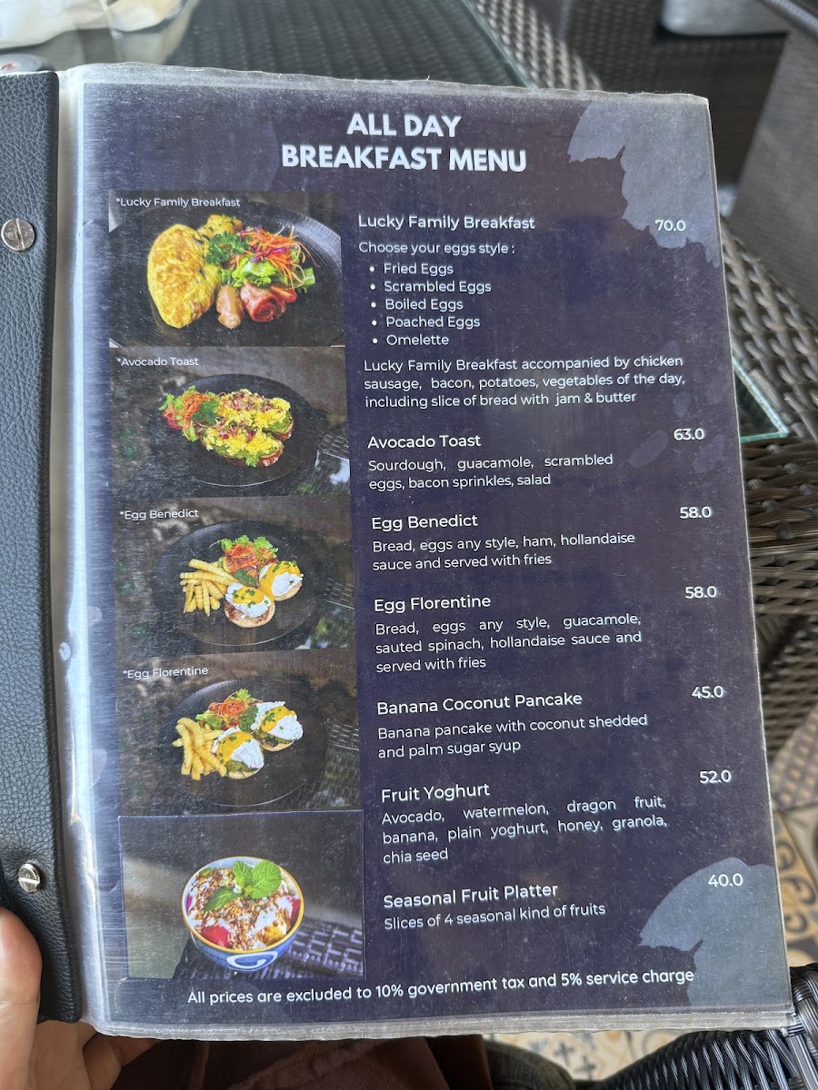 Lucky Family Coffee & Food Menu 7