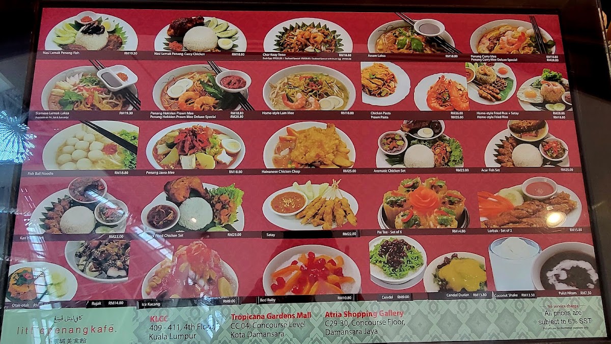 Little Penang Kafé - KLCC Menu 6