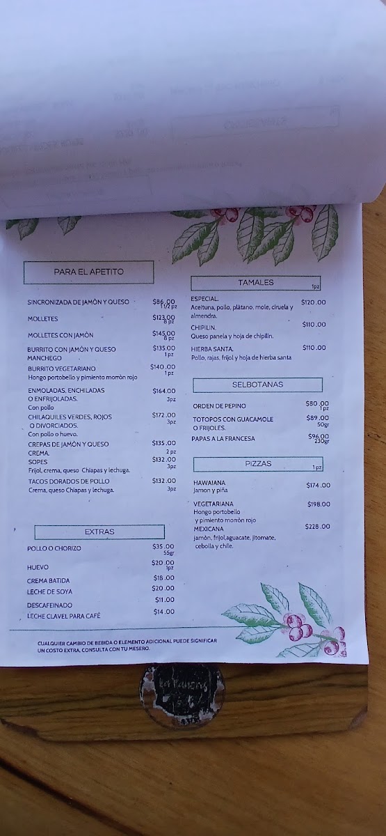 La Selva Café Menu 10