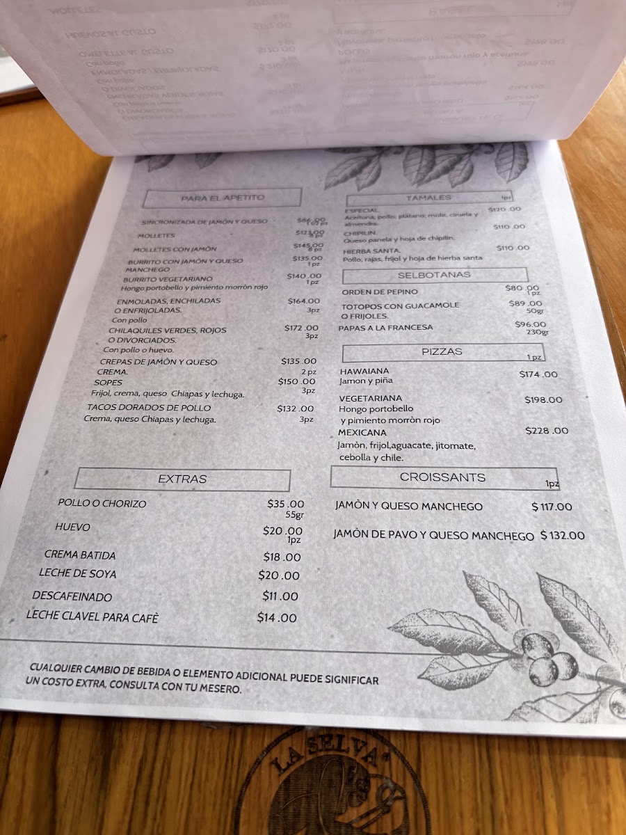La Selva Café Menu 3