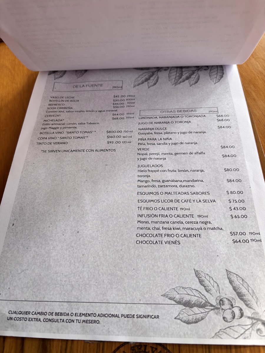 La Selva Café Menu 4