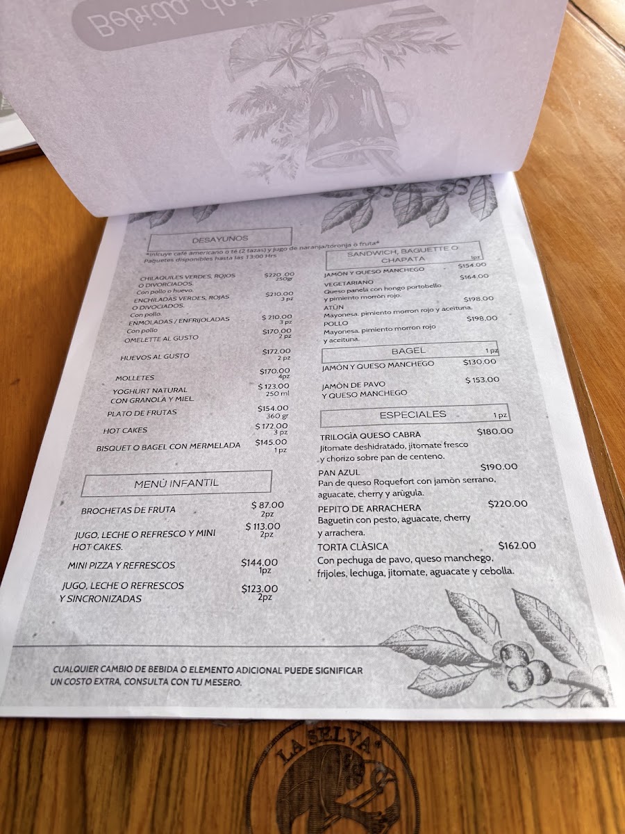 La Selva Café Menu 5