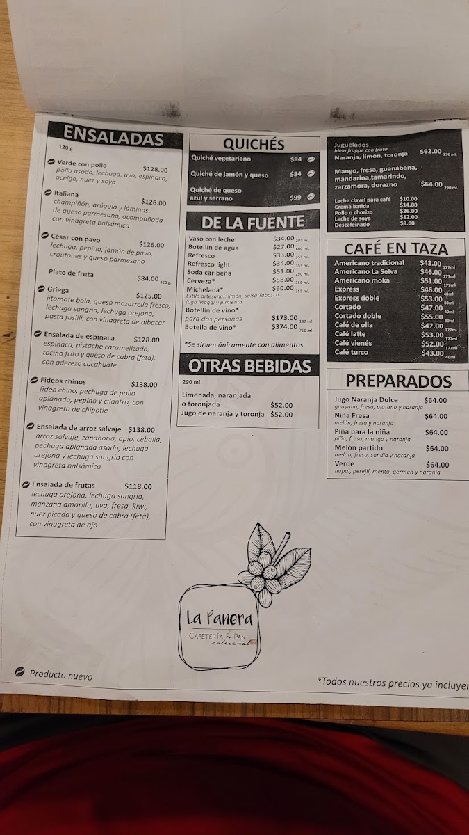 La Selva Café Menu 8