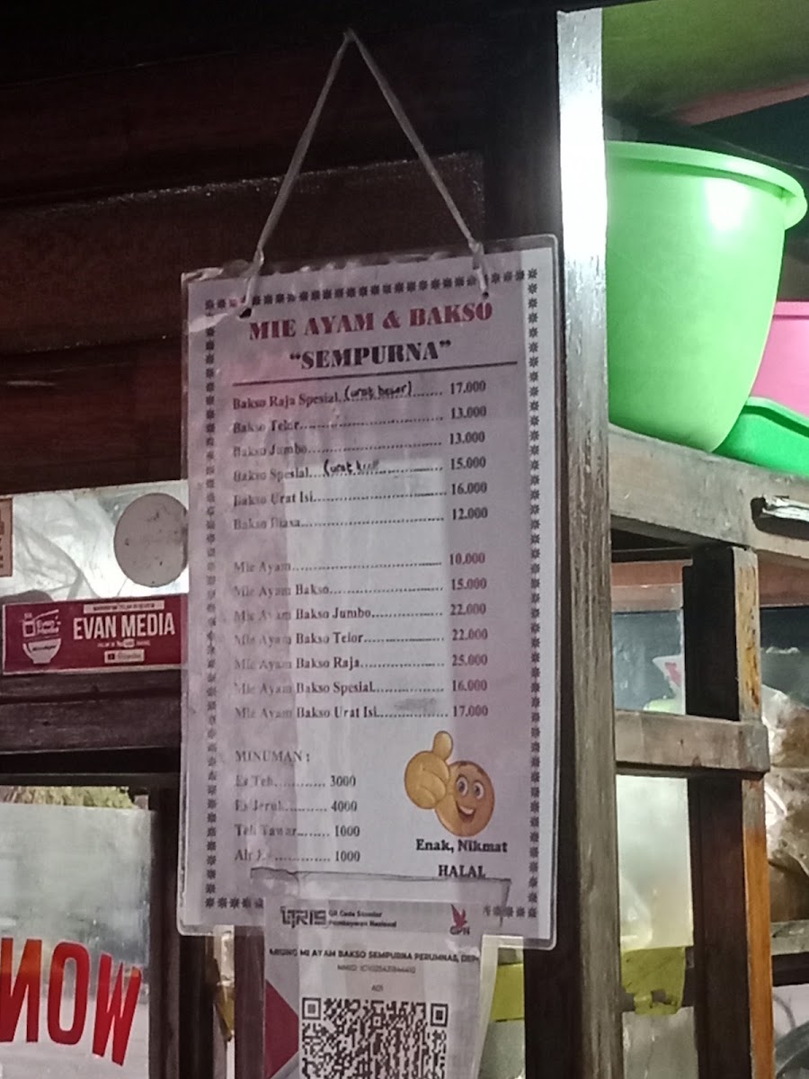 Mie Ayam & Bakso Sempurna Wonogiri Menu 8