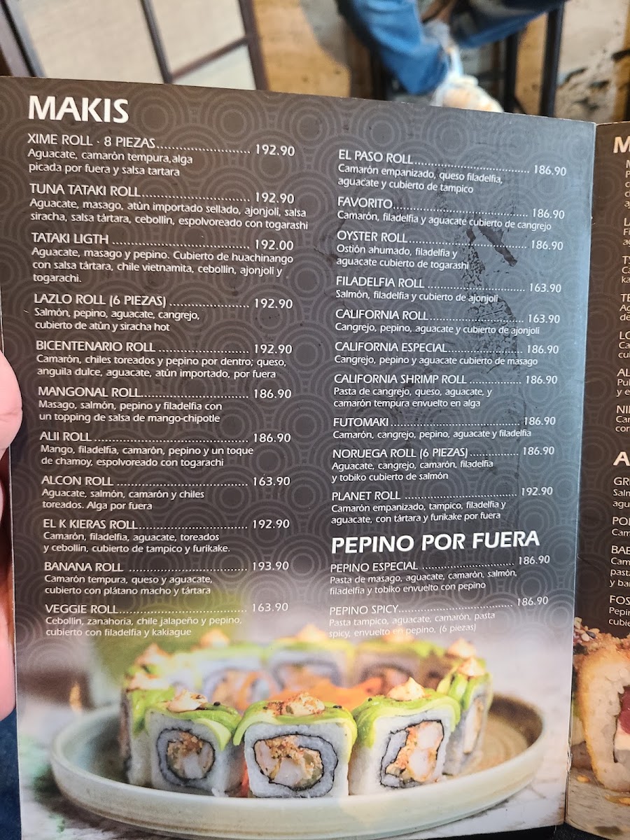 Kinsui Menu 1