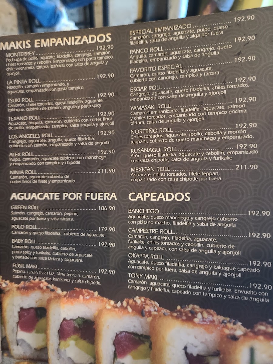 Kinsui Menu 2