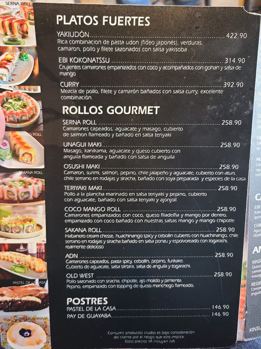 Kinsui Menu 3