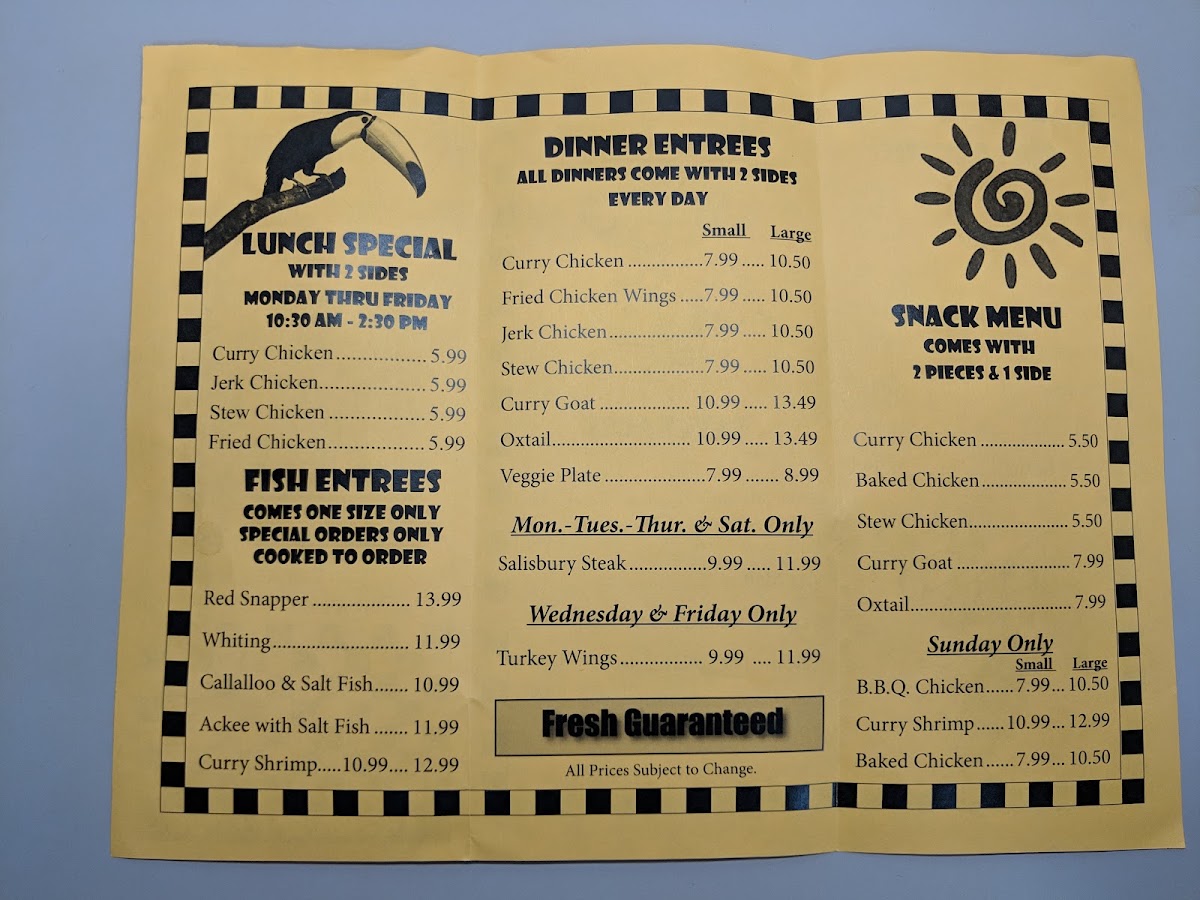 Happy Time Food Mart Menu 4
