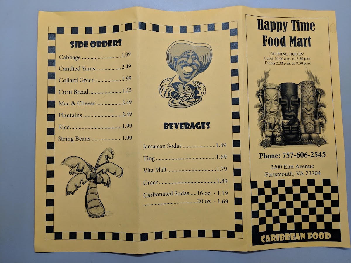 Happy Time Food Mart Menu 7