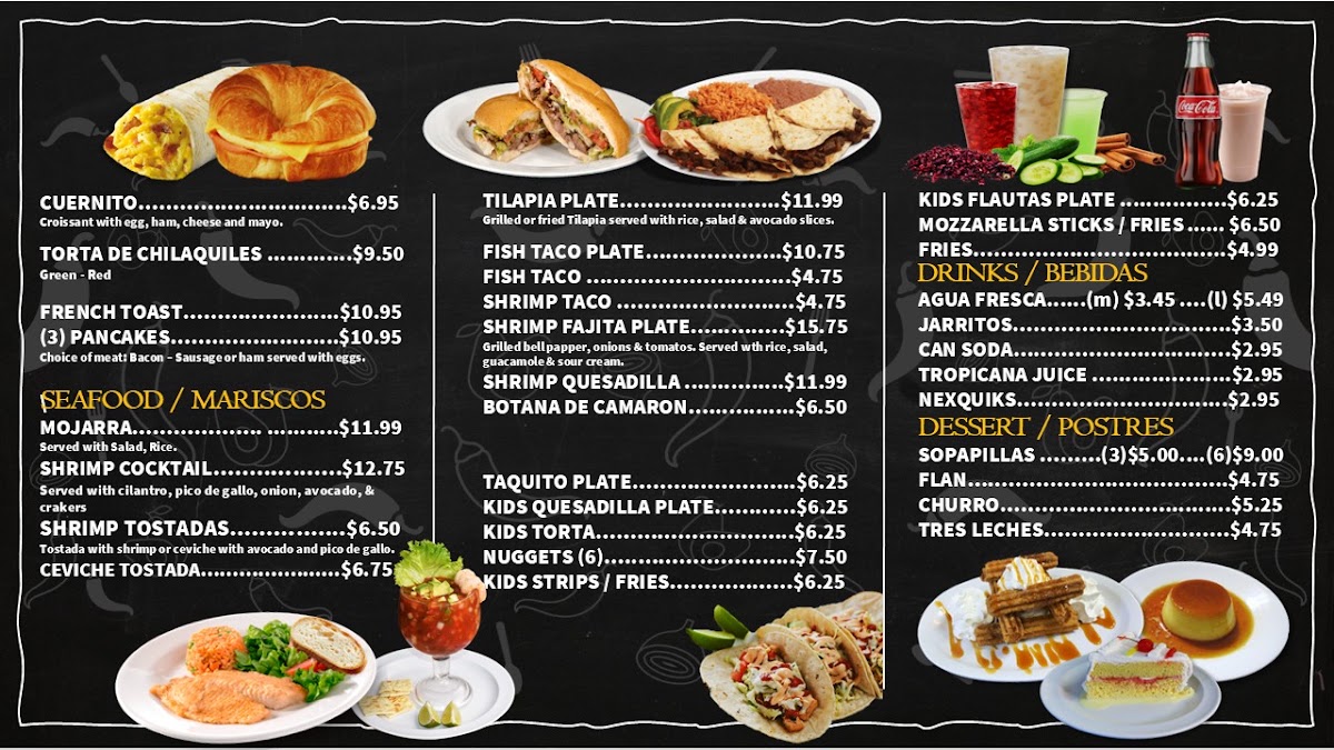 El Grande Burrito Menu 1