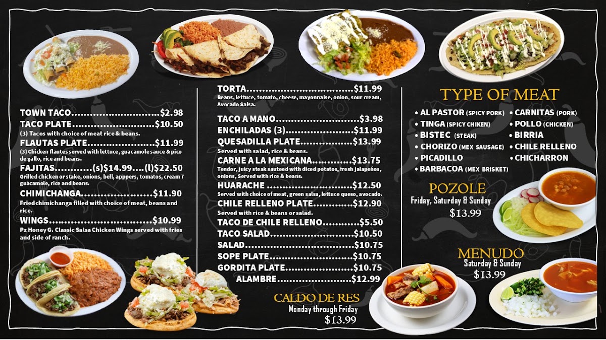 El Grande Burrito Menu 2