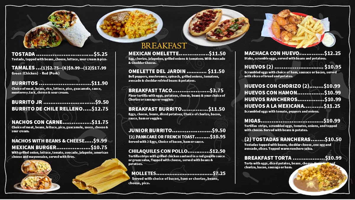 El Grande Burrito Menu 3