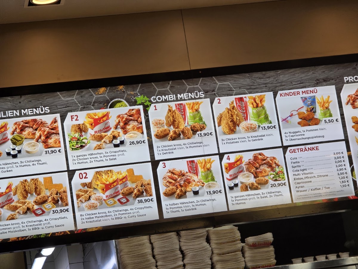 Risa Chicken Menu 10