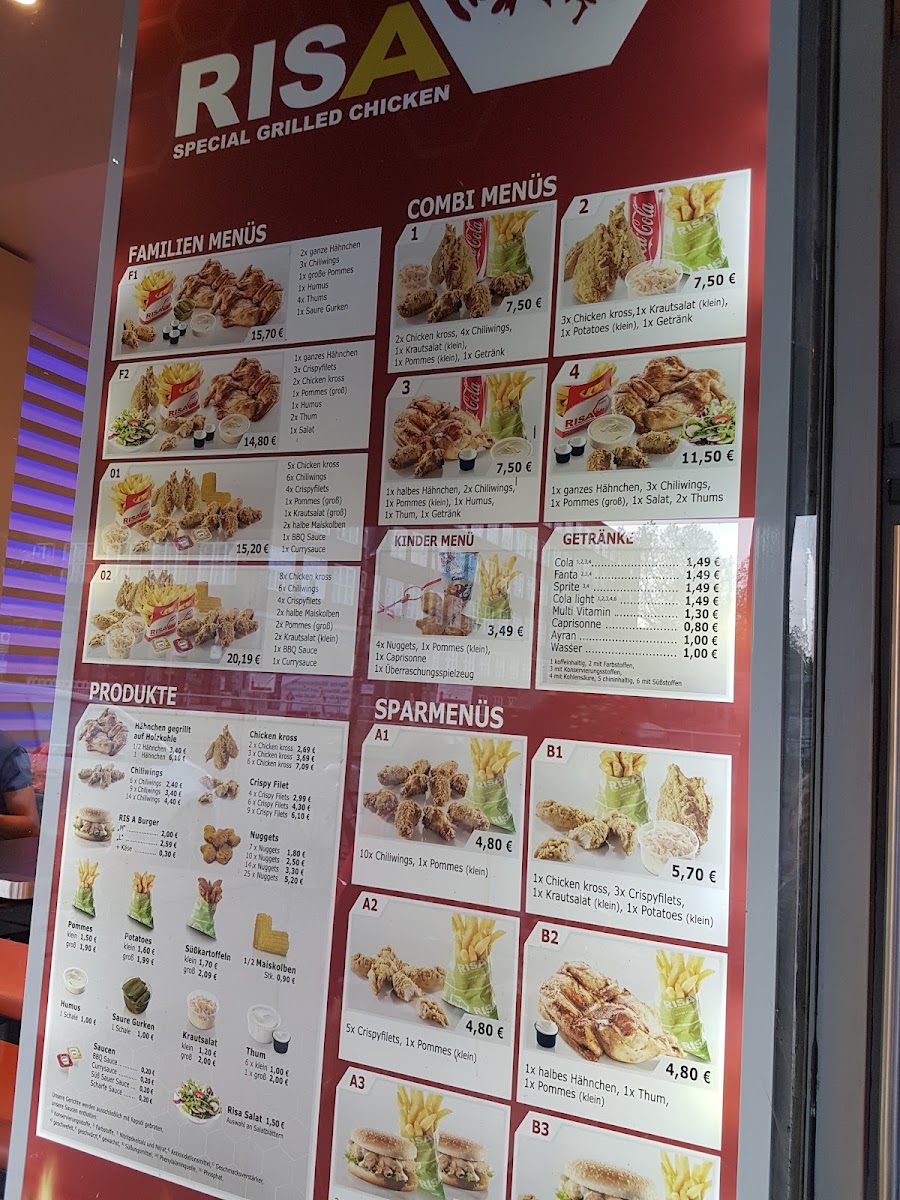 Risa Chicken Menu 6