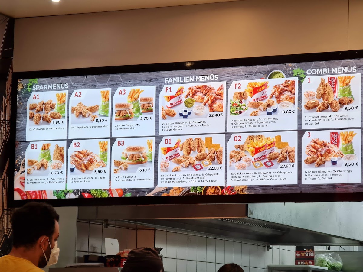 Risa Chicken Menu 7