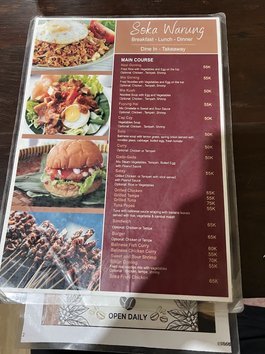 Soka Warung Menu 4