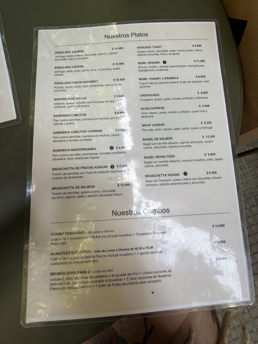 Zuka Cafe de Especialidad Grecia Menu 3