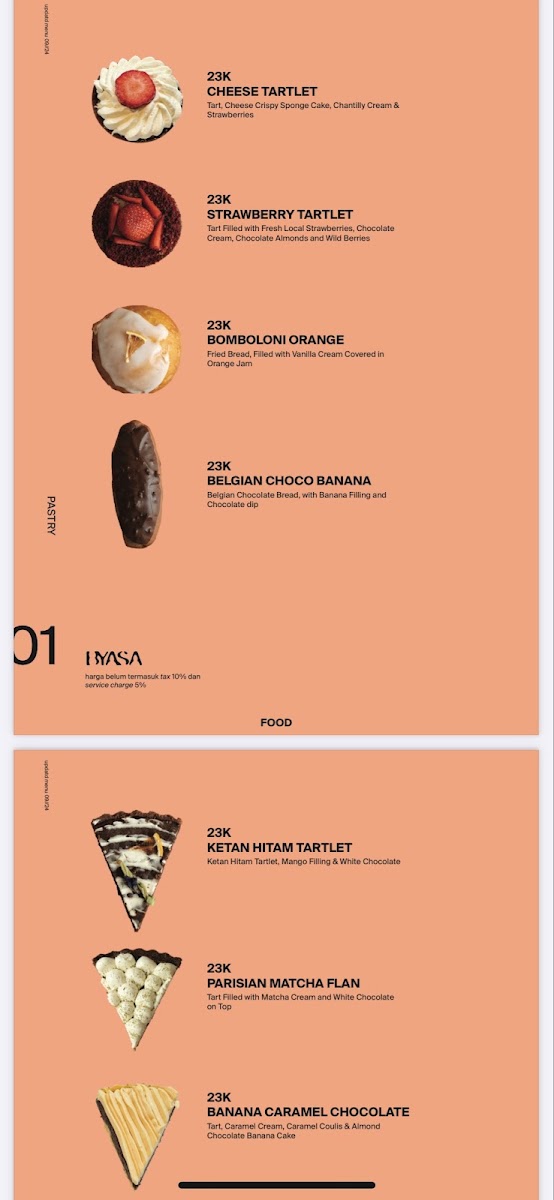 BYASA CAFE Menu 3