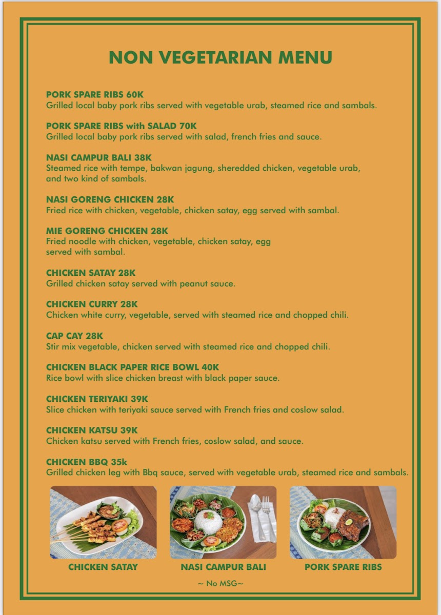 Tinos warung - East West Kitchen Menu 3