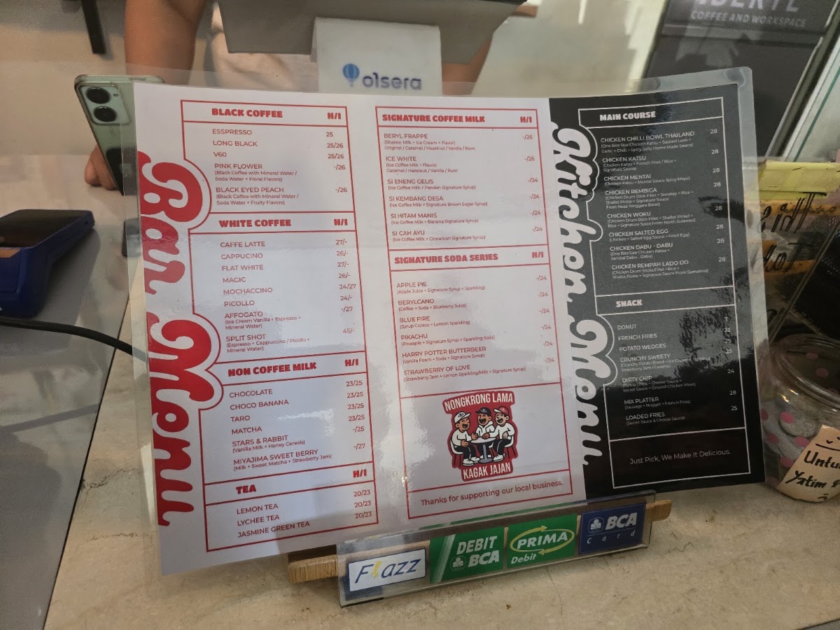 Beryl Coffee Menu 5