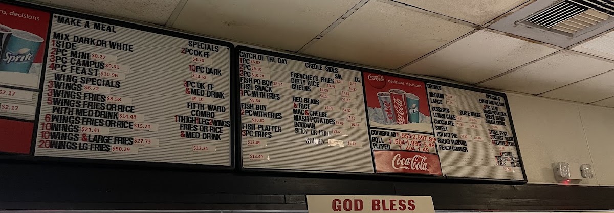 Frenchey's Chicken Menu 10