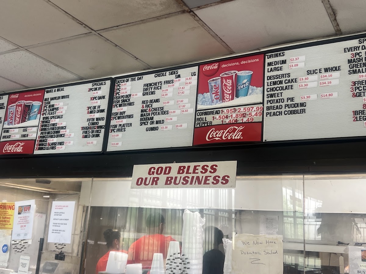 Frenchey's Chicken Menu 5