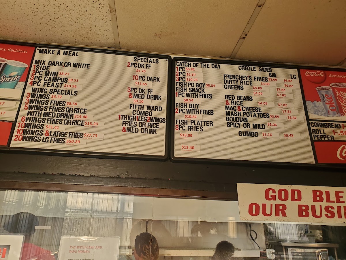 Frenchey's Chicken Menu 7