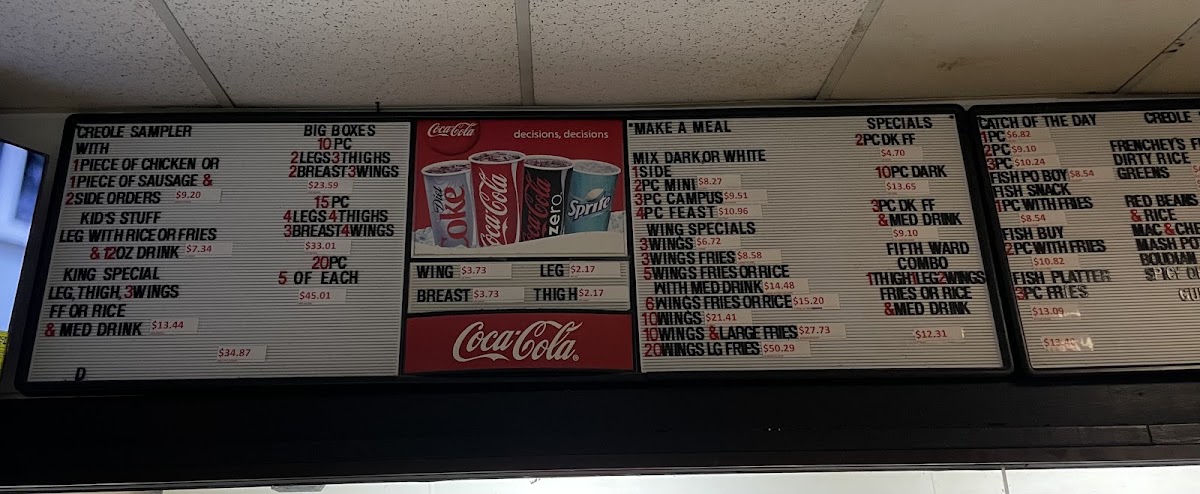 Frenchey's Chicken Menu 8