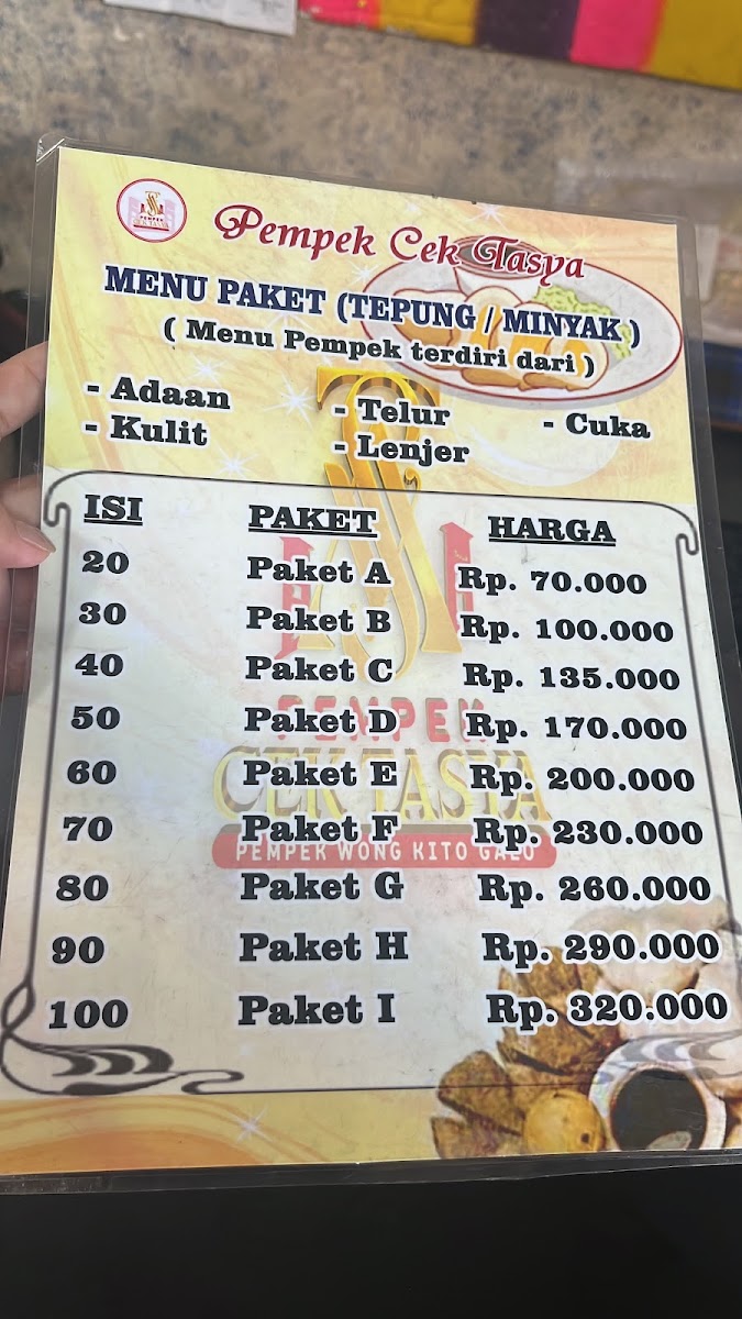 Pempek cek tasya Menu 5