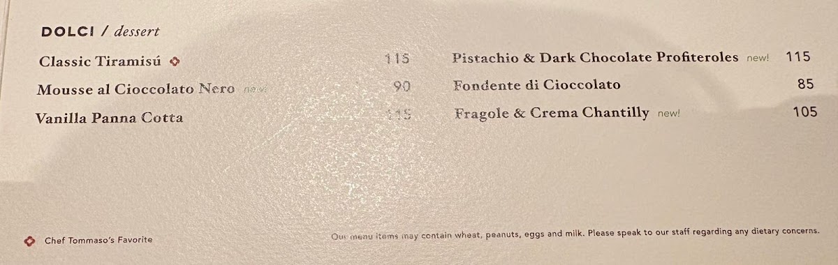 Osteria GIA Pondok Indah Mall 2 Menu 2