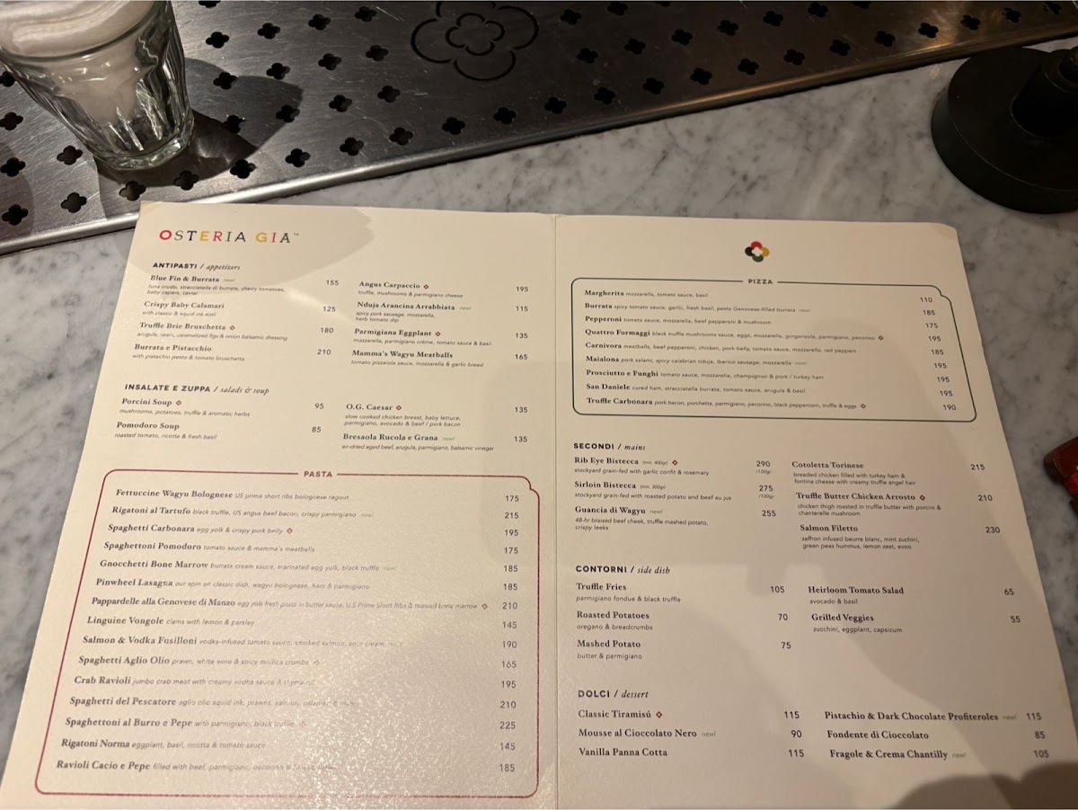 Osteria GIA Pondok Indah Mall 2 Menu 3