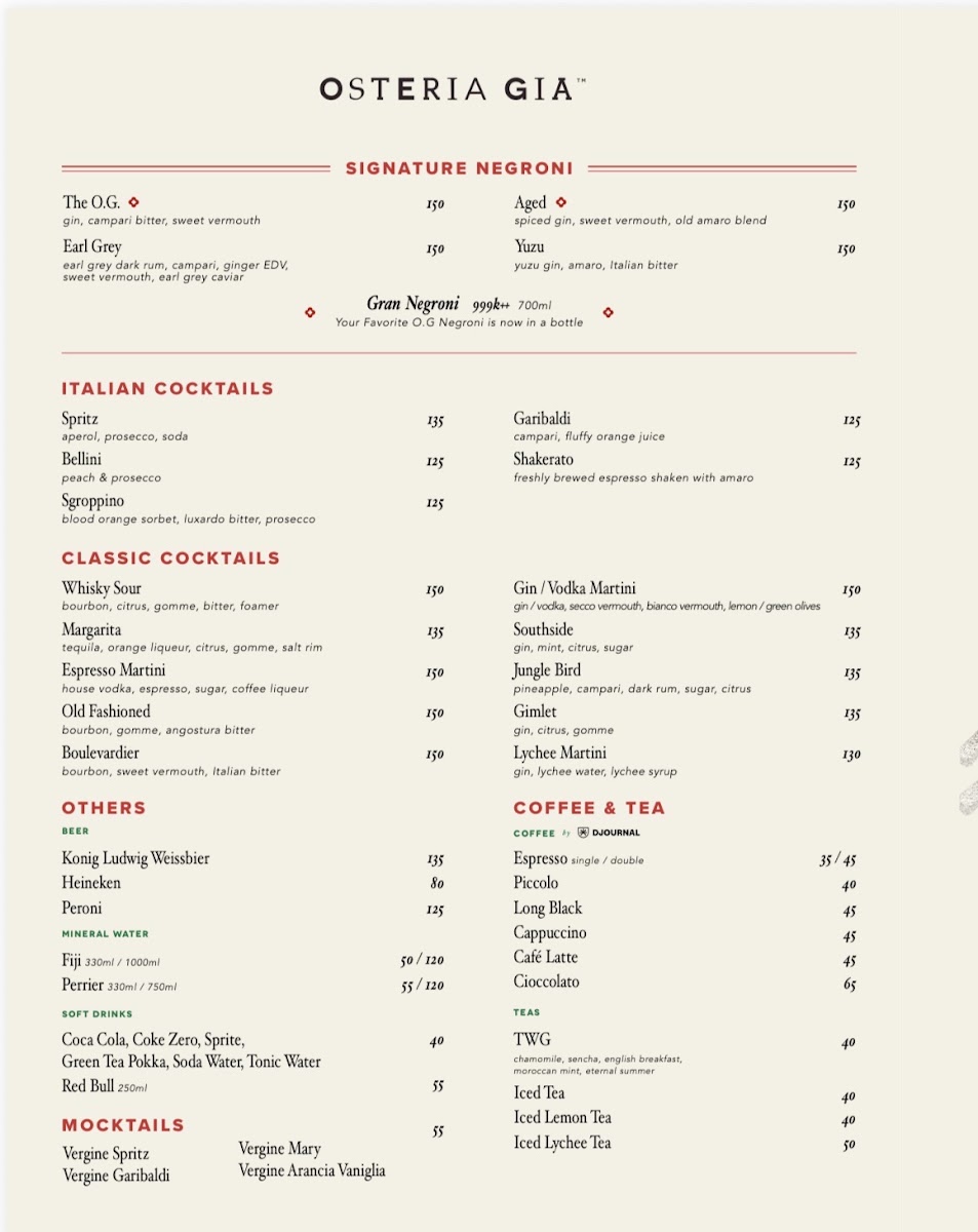 Osteria GIA Pondok Indah Mall 2 Menu 4