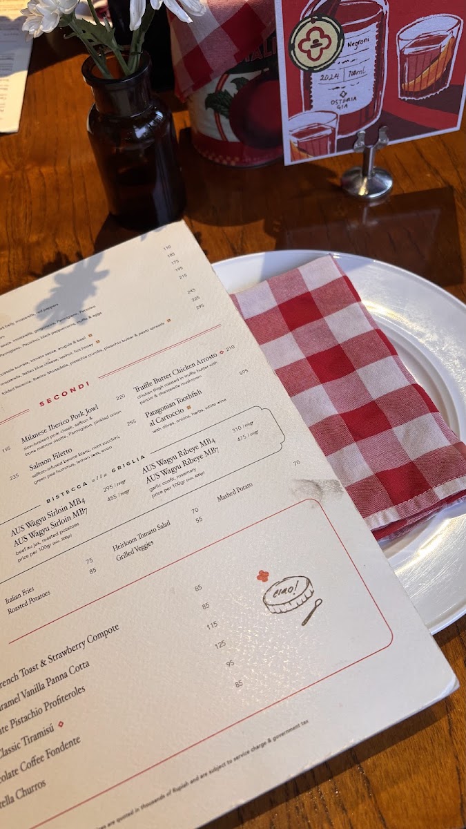 Osteria GIA Pondok Indah Mall 2 Menu 8