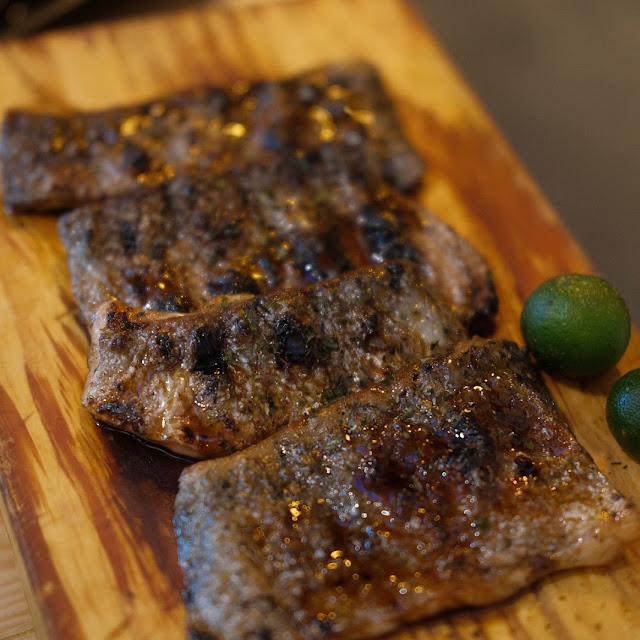 Grilled Salmon Skin