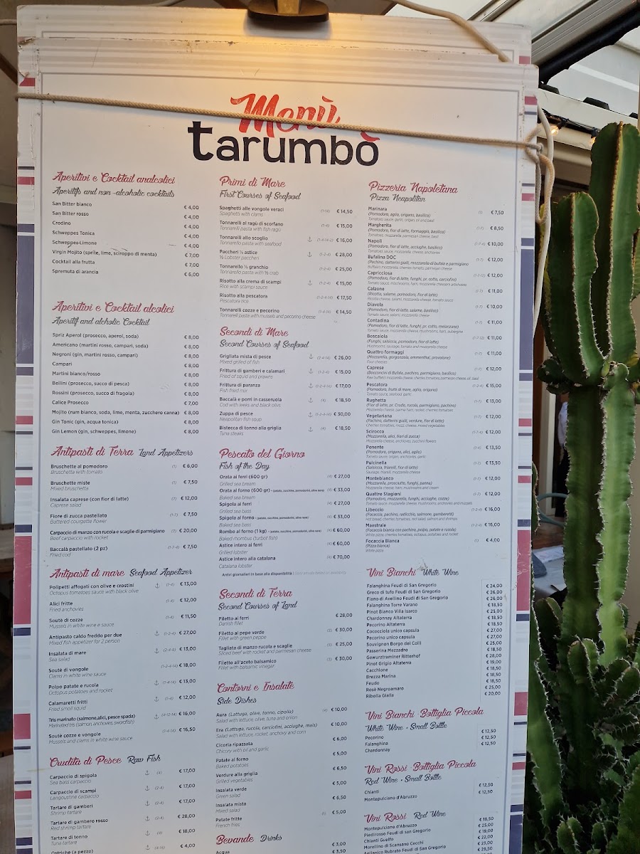 Tarumbó Menu 2