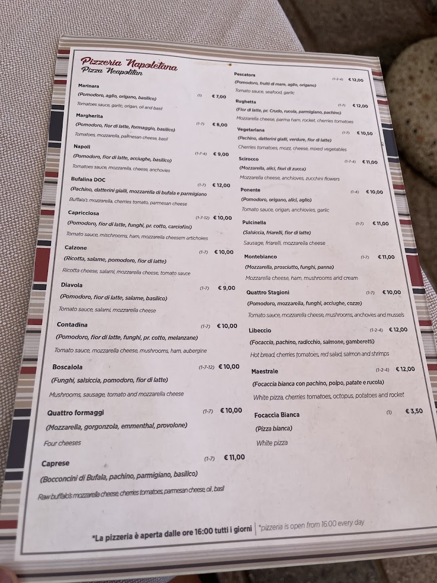 Tarumbó Menu 6