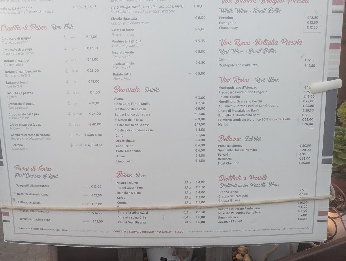 Tarumbó Menu 8