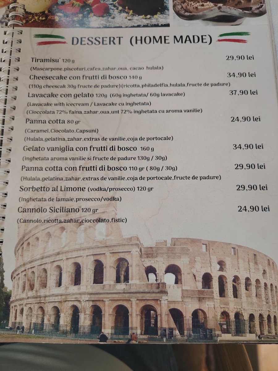 Martina Ristorante Pizzeria Menu 1