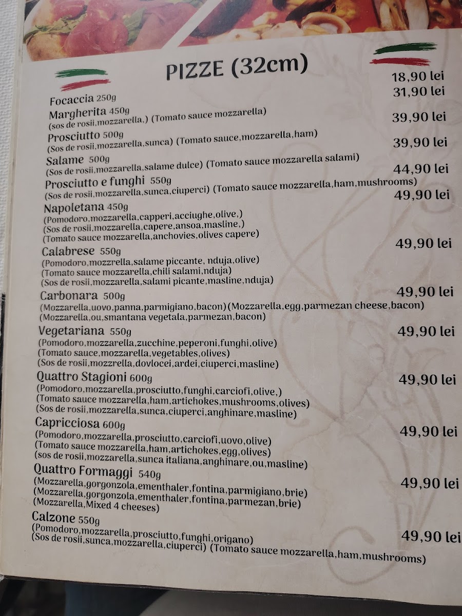 Martina Ristorante Pizzeria Menu 3