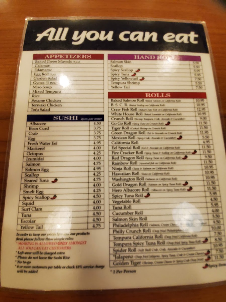 Zenko Sushi Menu 10