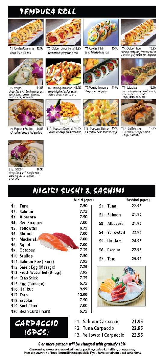 Zenko Sushi Menu 7